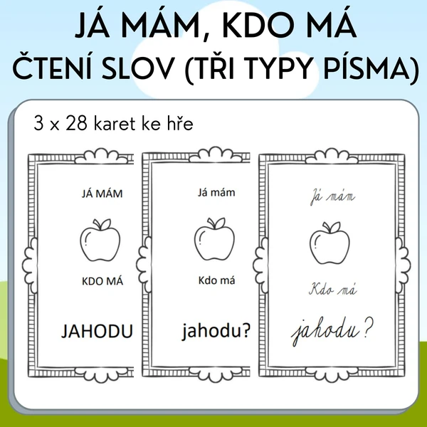 Já mám, kdo má? Slova
