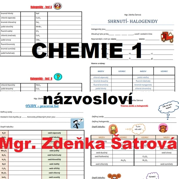 CHEMIE 1 - chemické názvosloví