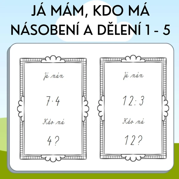 Násobení a dělení 1 - 5