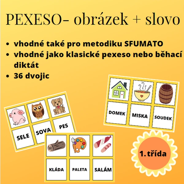 Pexeso - slovo obrázek