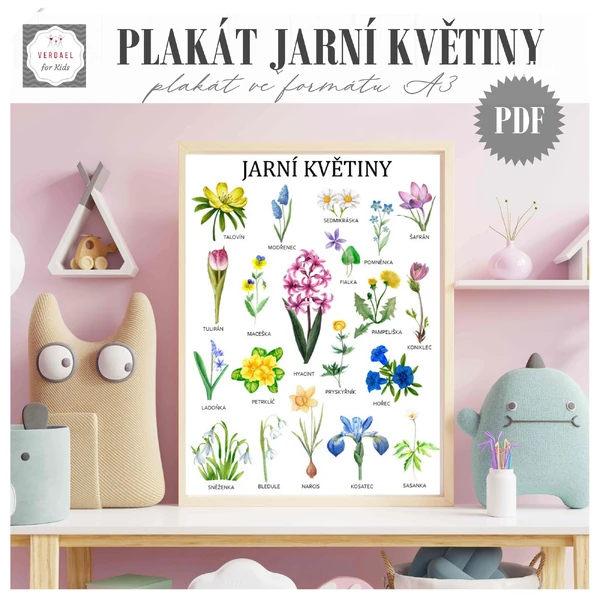 PLAKÁT JARNÍ KVĚTINY
