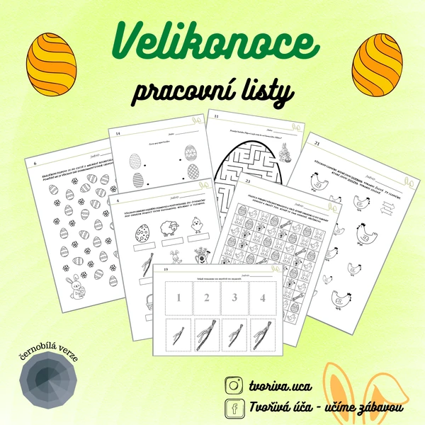 Velikonoce pracovní listy 