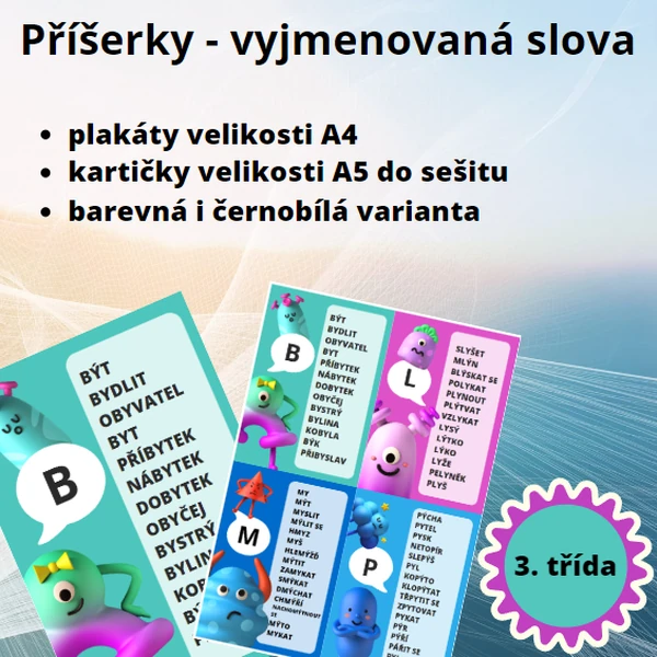 PŘÍŠERKY - VYJMENOVANÁ SLOVA