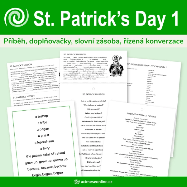 St. Patrick's Day 1 - poslání sv. Patrika, konverzační aktivity
