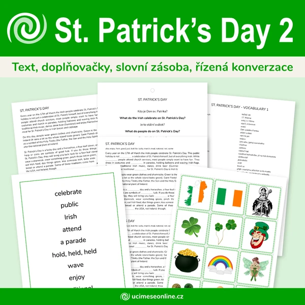 St. Patrick's Day 2 - oslavy Dne sv. Patrika, konverzační aktivity