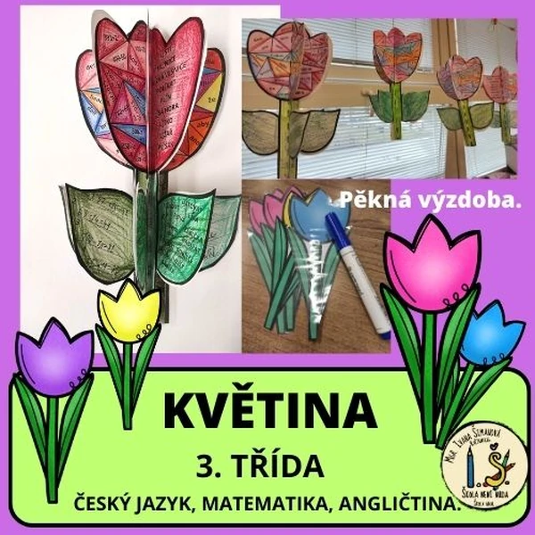 Květina - 3. třída - ČJ, M, AJ