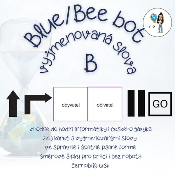 Blue bot/Bee bot vyjmenovaná slova po B