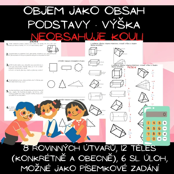 Objem jako obsah podstavy krát výška
