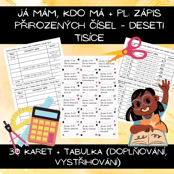 Já mám, kdo má+ PL: zápis přirozených čísel - deseti tisíce