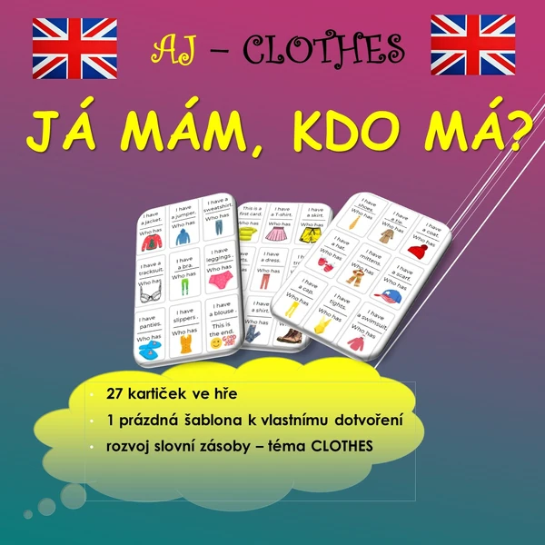 Já mám, kdo má? AJ - Oblečení.
