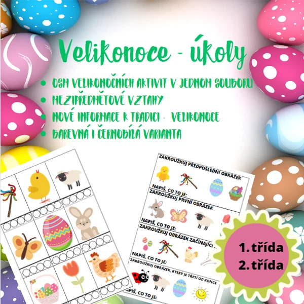 Velikonoce - různé úkoly