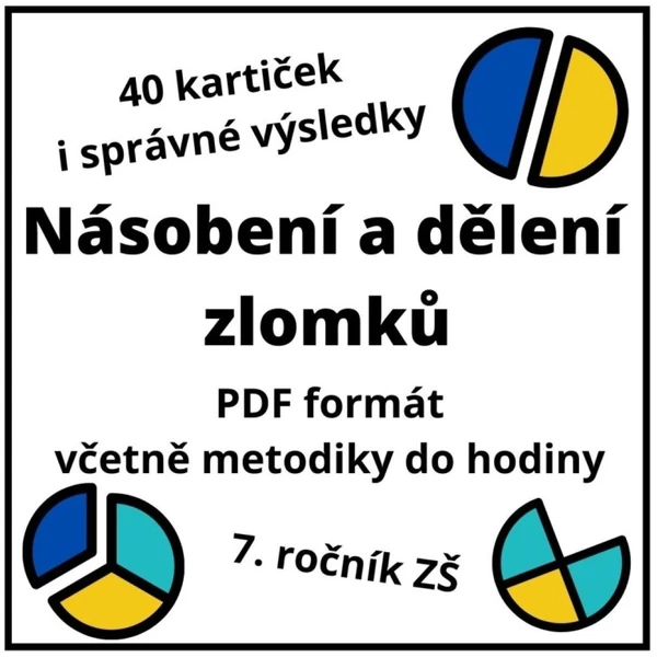 Násobení a dělení - 40 karet, řešení i metodika