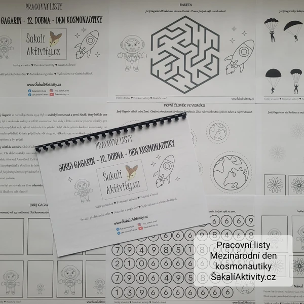 Pracovní listy/sada aktivit - MEZINÁRODNÍ DEN KOSMONAUTIKY