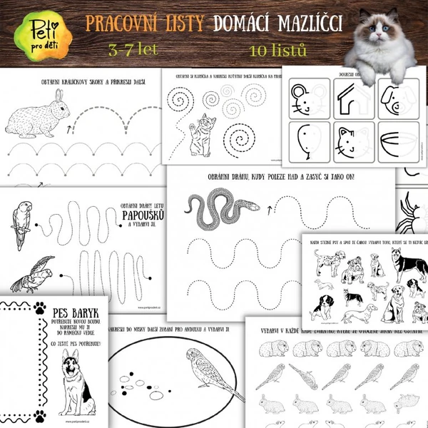 Mazlíčkové pracovní listy