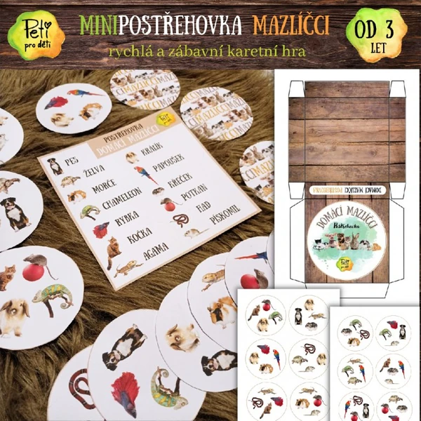 Mini postřehovka mazlíčci