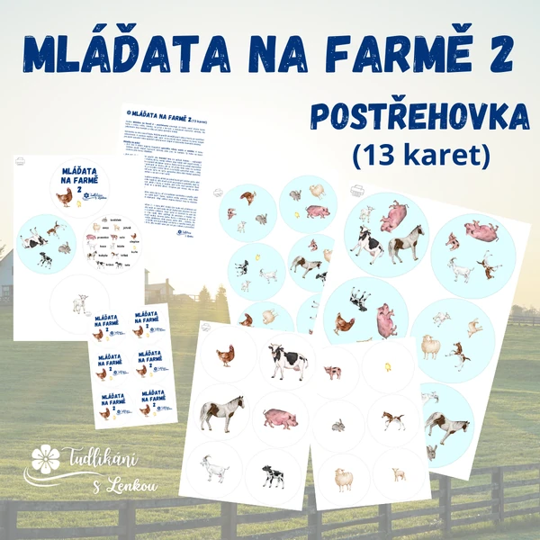 Mláďata na farmě 2 - postřehovka (13 karet)
