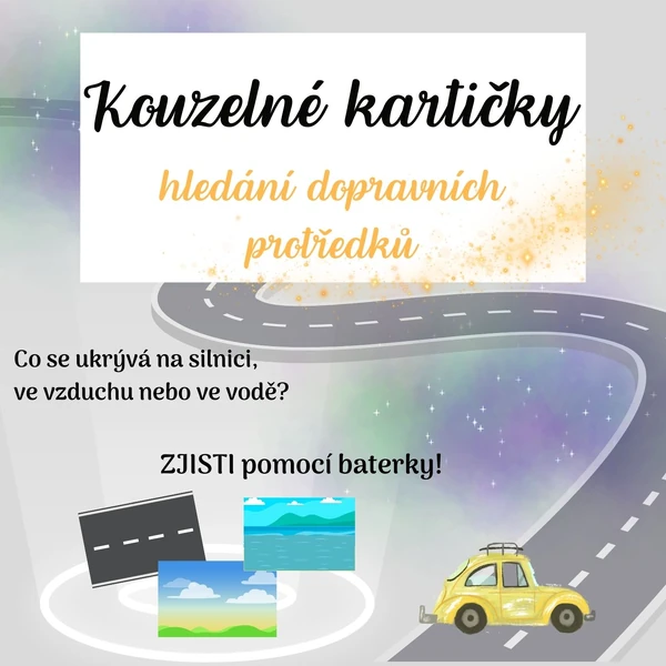 Kouzelné kartičky - dopravní prostředky