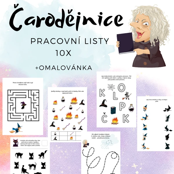 Čarodějnice - pracovní listy