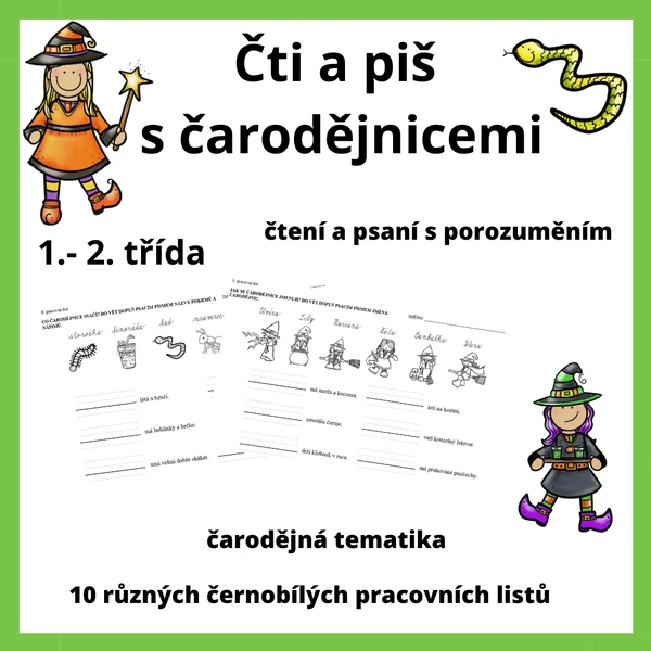 Čti a piš s čarodějnicemi
