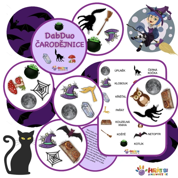 DABDUO pro mrňousky - ČARODĚJNICE (postřehovka)