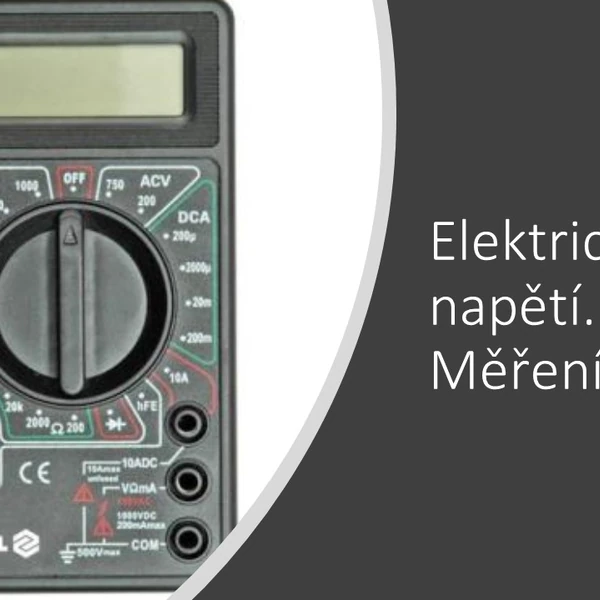Elektrické napětí a měření napětí