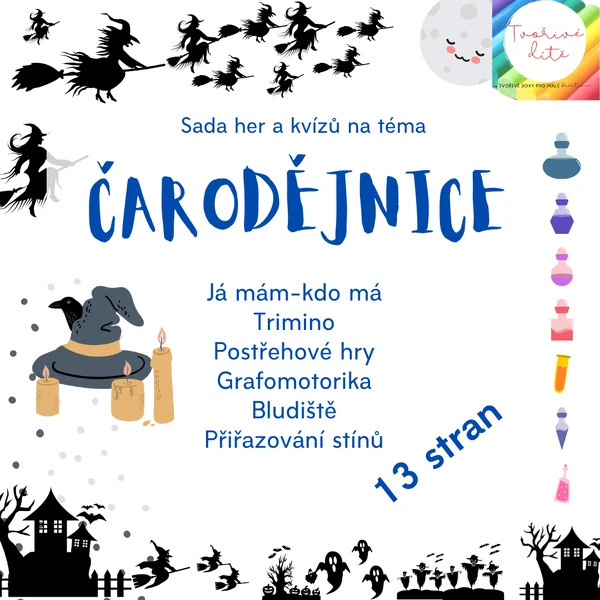 Čarodějnice/halloween - sada her a kvízů