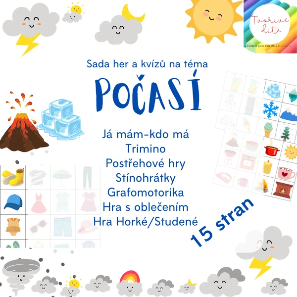 Počasí - sada her a kvízů