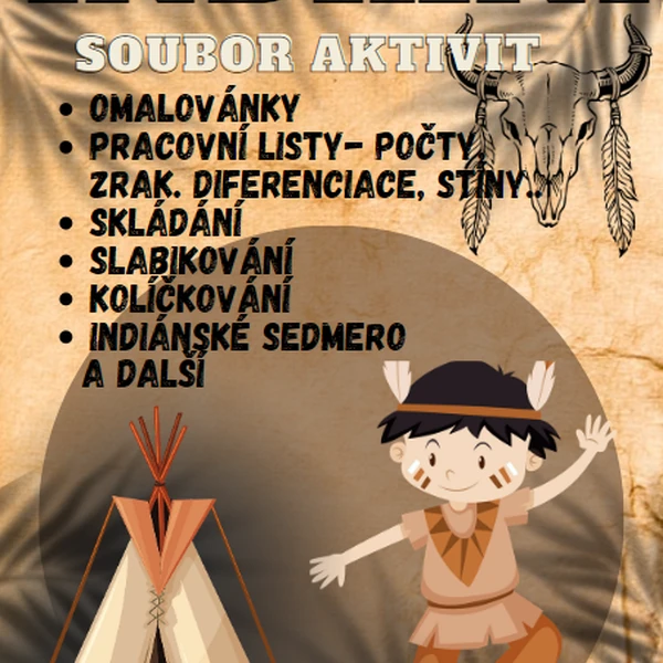 Indiáni - soubor aktivit