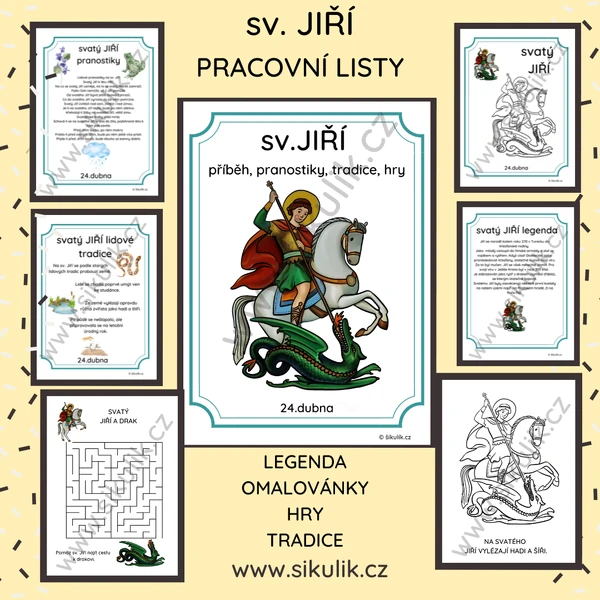 SVATÝ JIŘÍ pracovní listy
