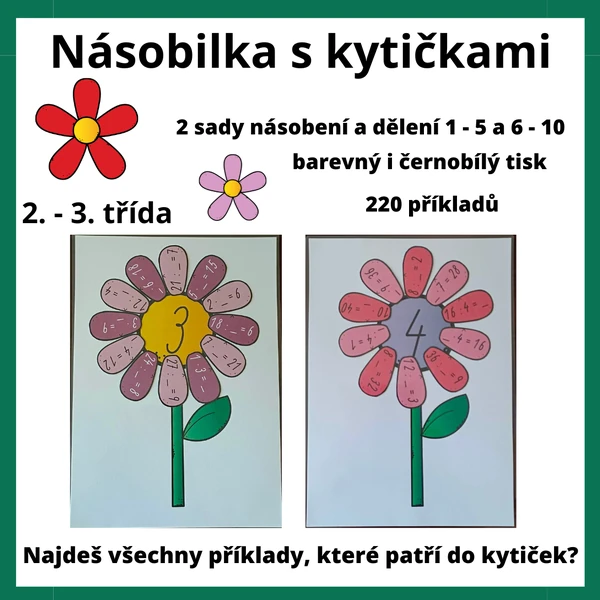 Násobilka s kytičkami