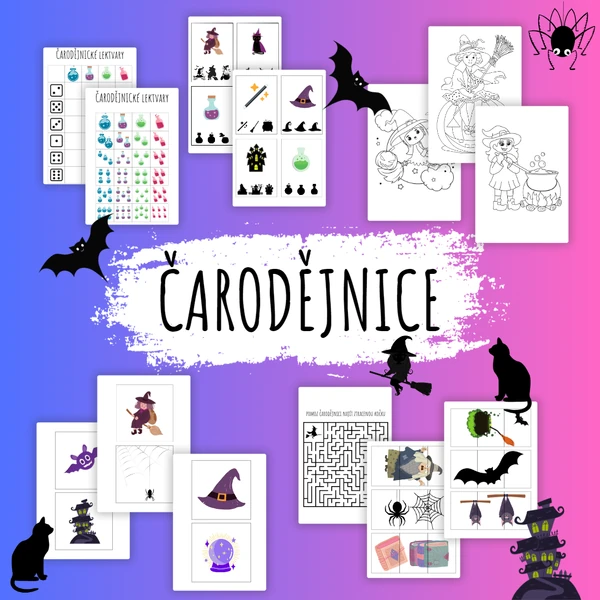 Čarodějnice - soubor aktivit