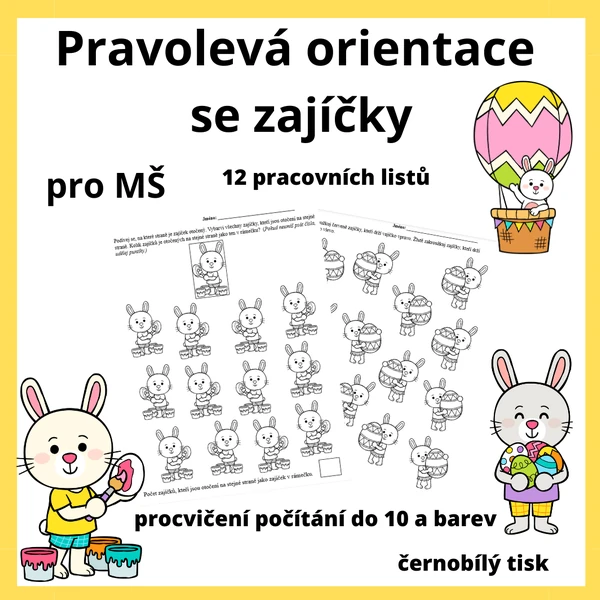 Pravolevá orientace se zajíčky