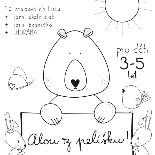 Alou z pelíšku! jarní příběh s pracovními listy