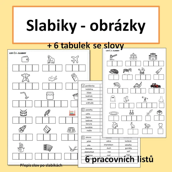 Slabiky - obrázky