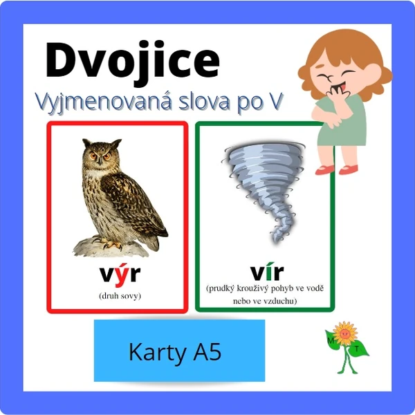 Dvojice - vyjmenovaná slova po V