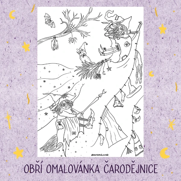 Obří omalovánka - Čarodějnická