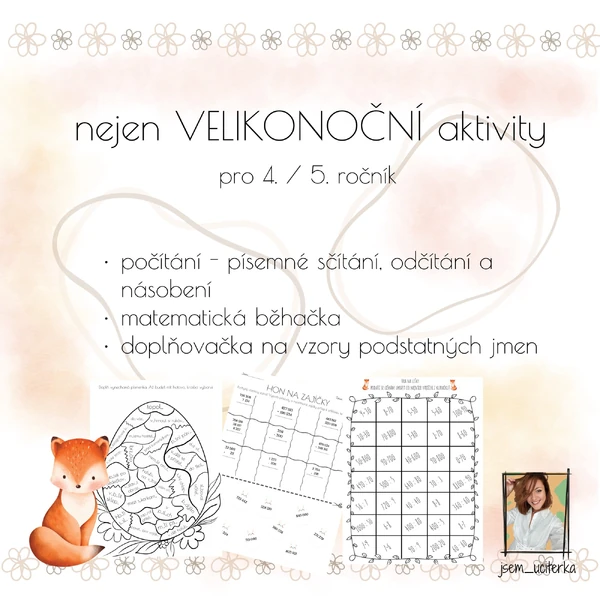 VELIKONOCE - nejen velikonoční procvičování 
