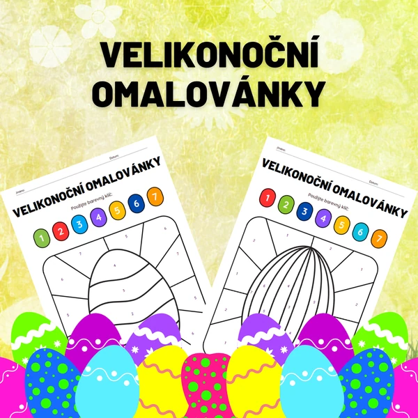 Velikonoční omalovánky - vejce