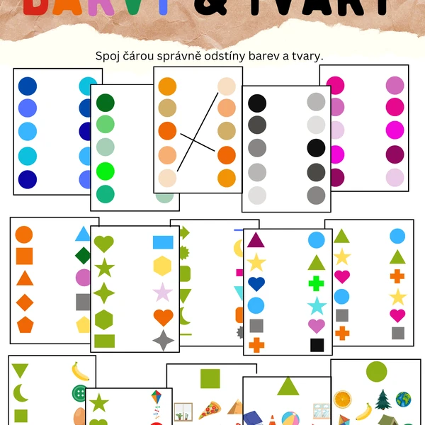 Barvy a tvary - spojovačky od 2.5 let