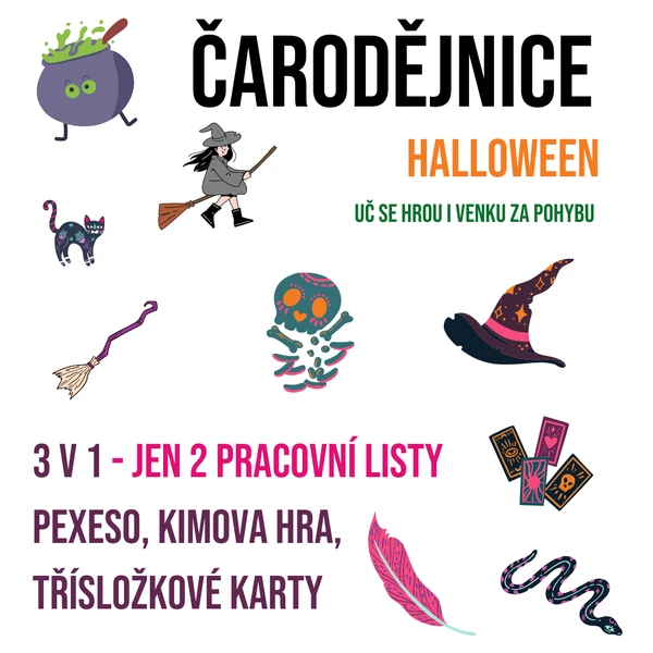 ČARODĚJNICE / HALLOWEEN - 3 V 1