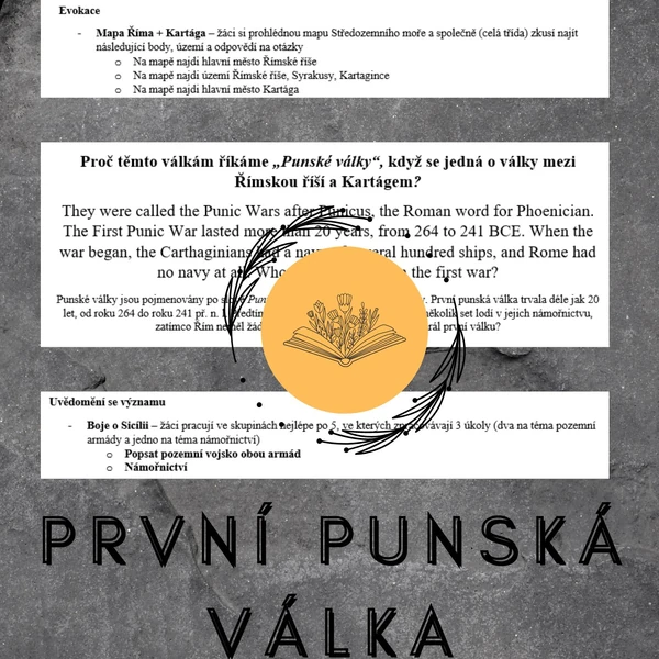 První punská válka - plán hodiny