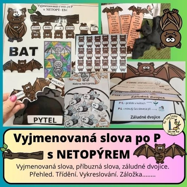 Vyjmenovaná slova po P s NETOPÝREM