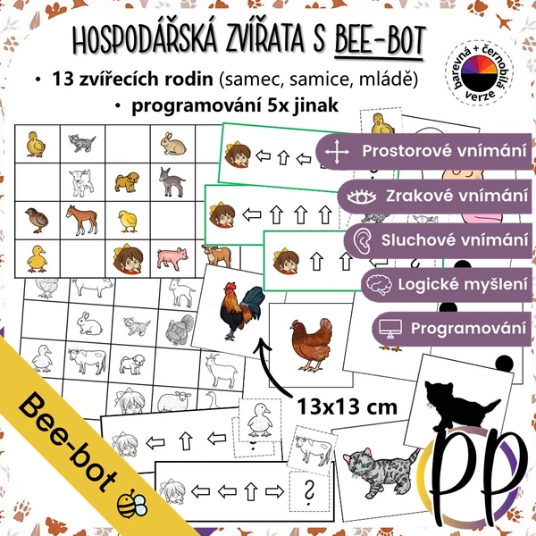 Hospodářská zvířata s Bee-bot