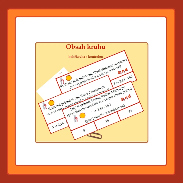 Obsah kruhu - kolíčkování s kontrolou