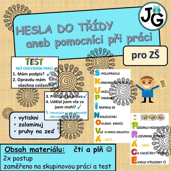 Hesla do třídy aneb pomocníci ve výuce