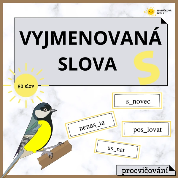 Vyjmenovaná slova po S - procvičování