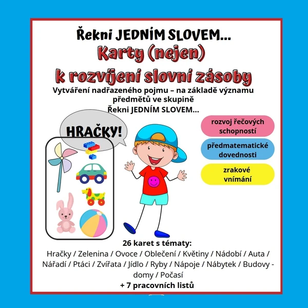 Kartičky - POJMENUJ JEDNÍM SLOVEM (nadřazené pojmy)