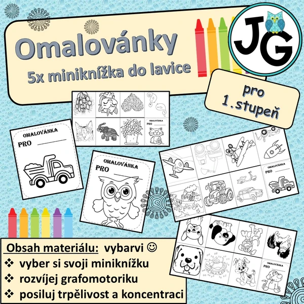 omalovánky aneb miniknížka do lavice