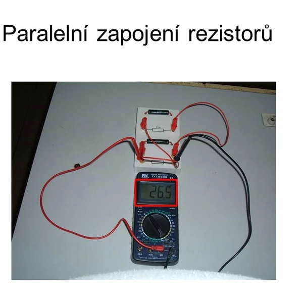 Paralelní zapojení rezistorů