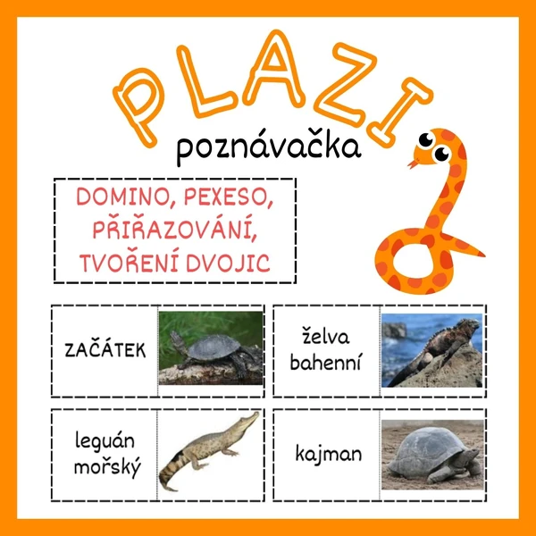 PLAZI - poznávačka (domino)
